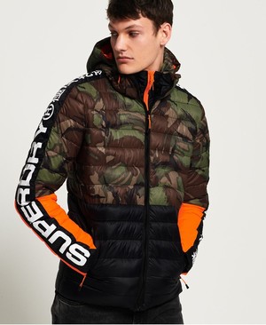 Superdry New Colour Block Fuji Férfi Kabát Camo | RDAKH3416